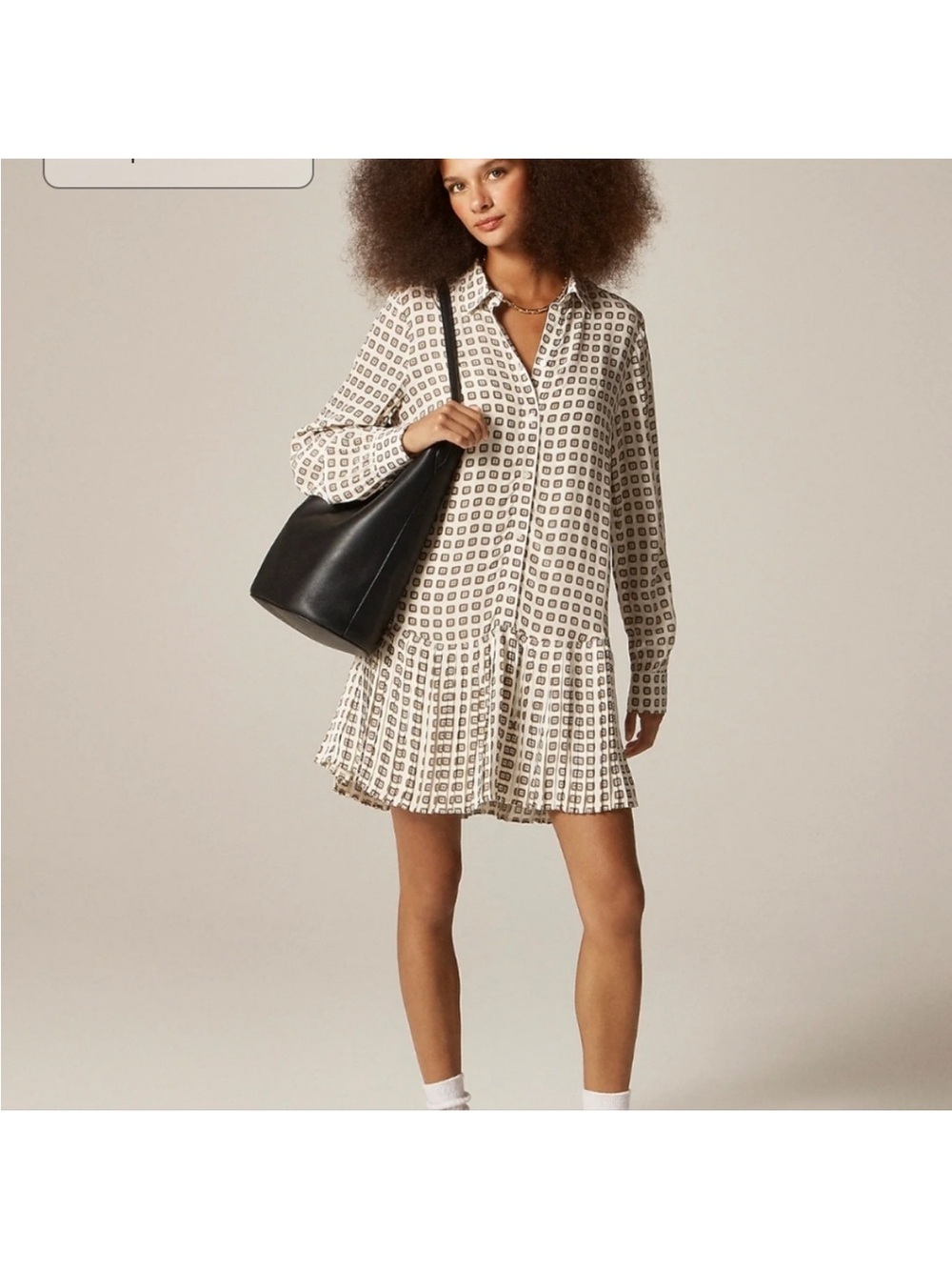 J.Crew New Amelia shirt-dress in foulard print